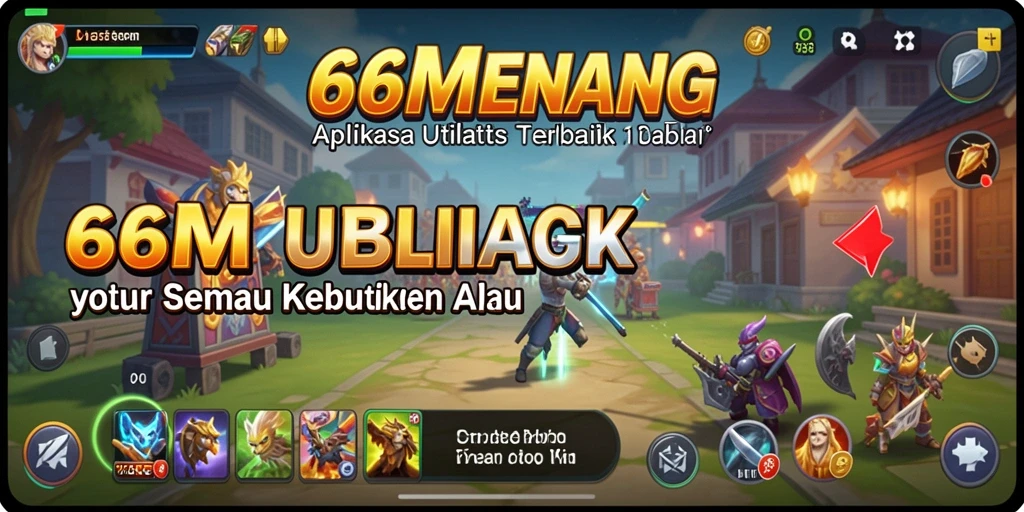 Tangkapan layar utama 66MENANG menampilkan antarmuka pengguna yang sederhana dan intuitif.