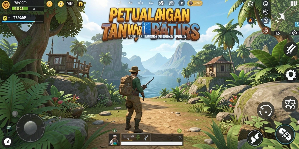 Tangkapan layar gameplay 789RP yang menampilkan kebebasan eksplorasi di dunia terbuka.