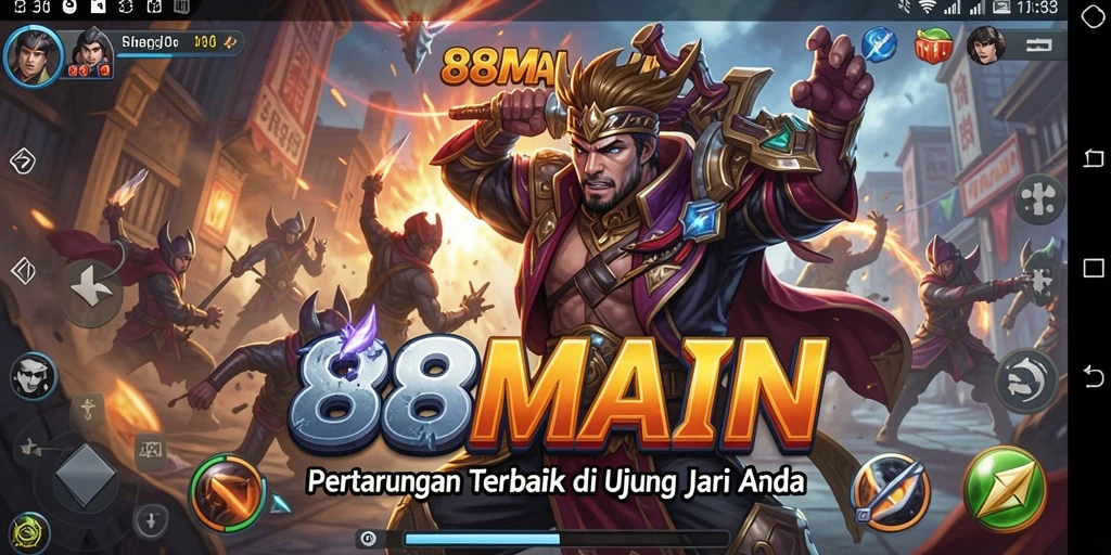 Screenshot aksi pertarungan seru di 88MAIN.