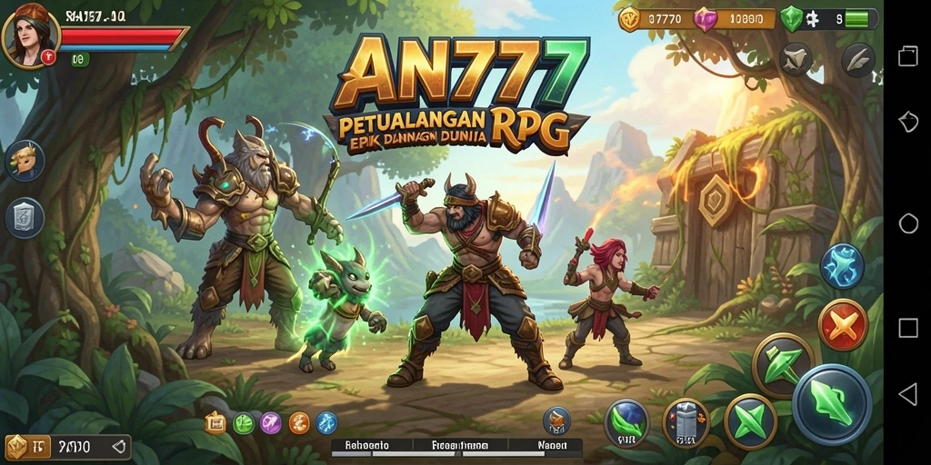 Tampilan gameplay AN777 yang mendebarkan dalam dunia RPG.