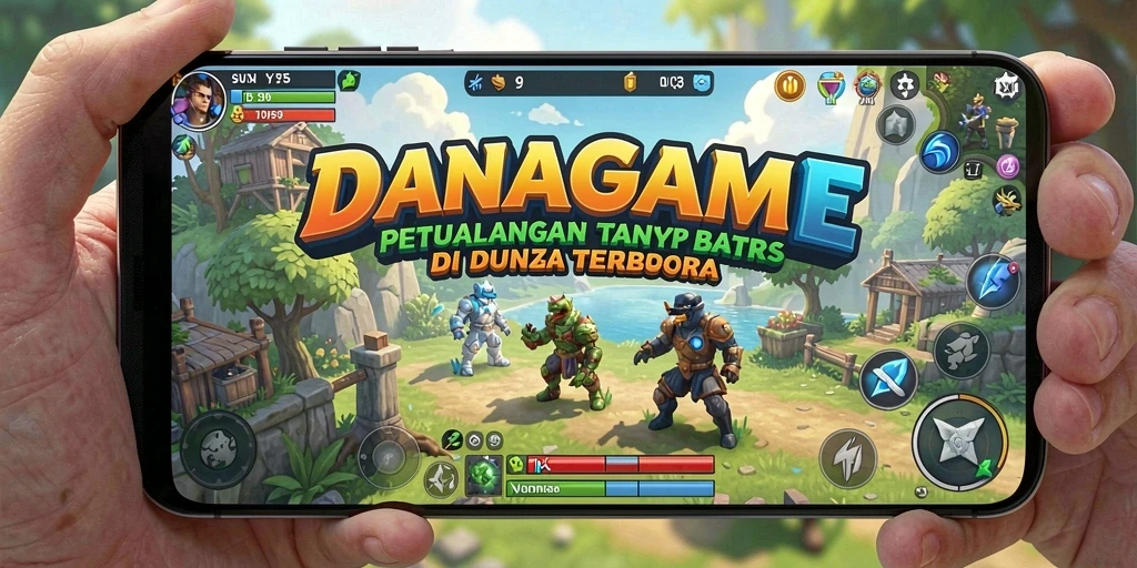 Tampilan gameplay <strong>DANAGAME</strong> memperlihatkan petualangan dunia terbuka yang menakjubkan.