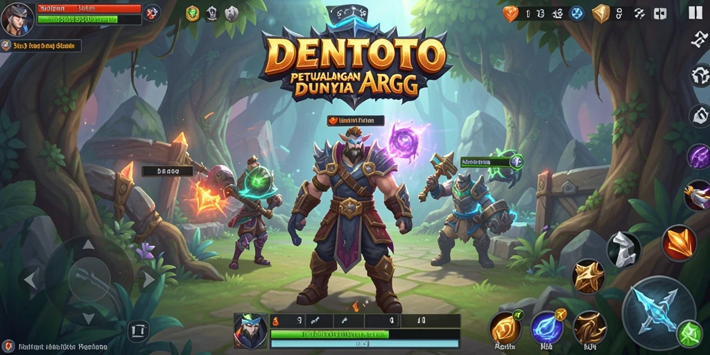 Screenshot DENTOTO menampilkan aksi seru dalam permainan ARPG.