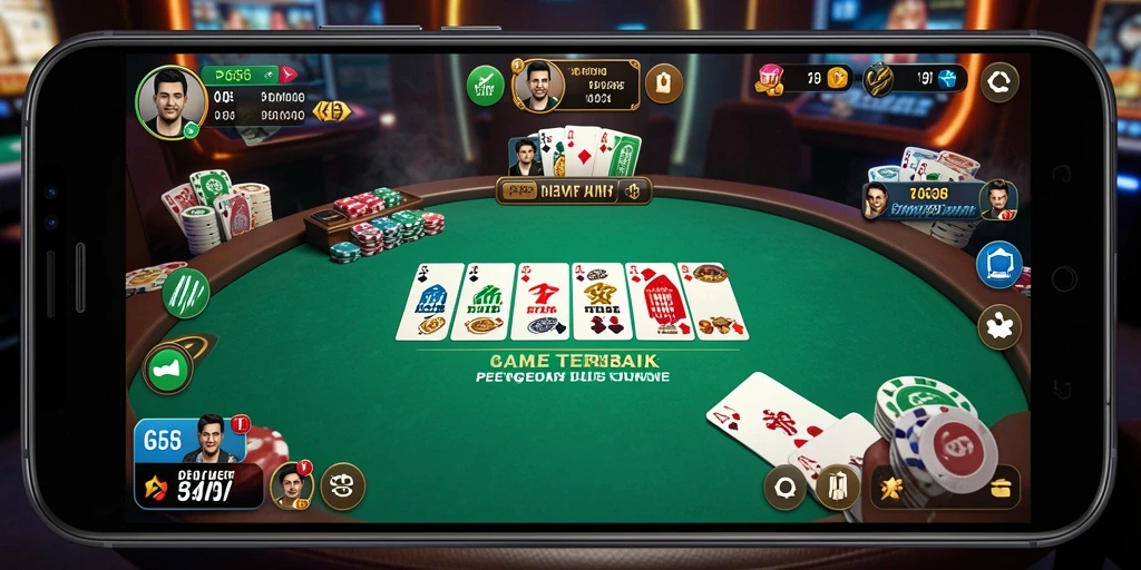 Screenshot G668 menampilkan gameplay Poker yang menegangkan dan seru.