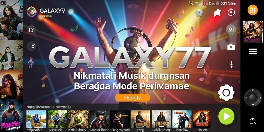 Tampilan gameplay GALAXY77 yang mengasyikkan dan interaktif.