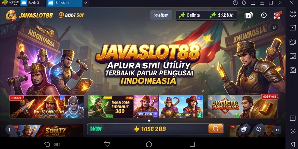 Tampilan antarmuka pengguna JAVASLOT88 yang intuitif dan menarik.