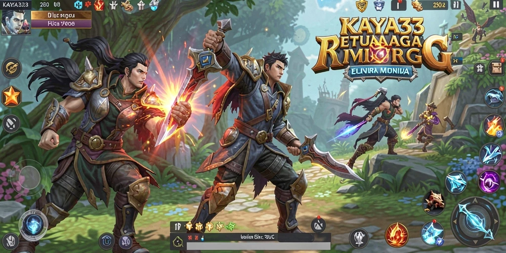 Tampilan gameplay KAYA33 yang penuh aksi dan petualangan MMORPG.