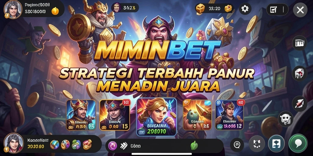 Screenshot MIMINBET menampilkan aksi intens dan strategi yang dipadukan dengan visual menarik.