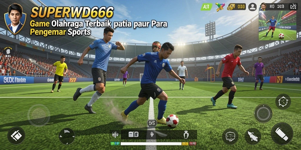 Gameplay SUPERWD666 yang mendebarkan dalam aksi olahraga.