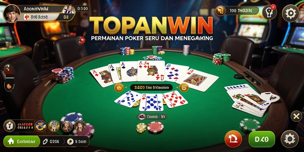 Tangkapan layar menunjukkan gameplay menarik dan interaktif dari TOPANWIN.