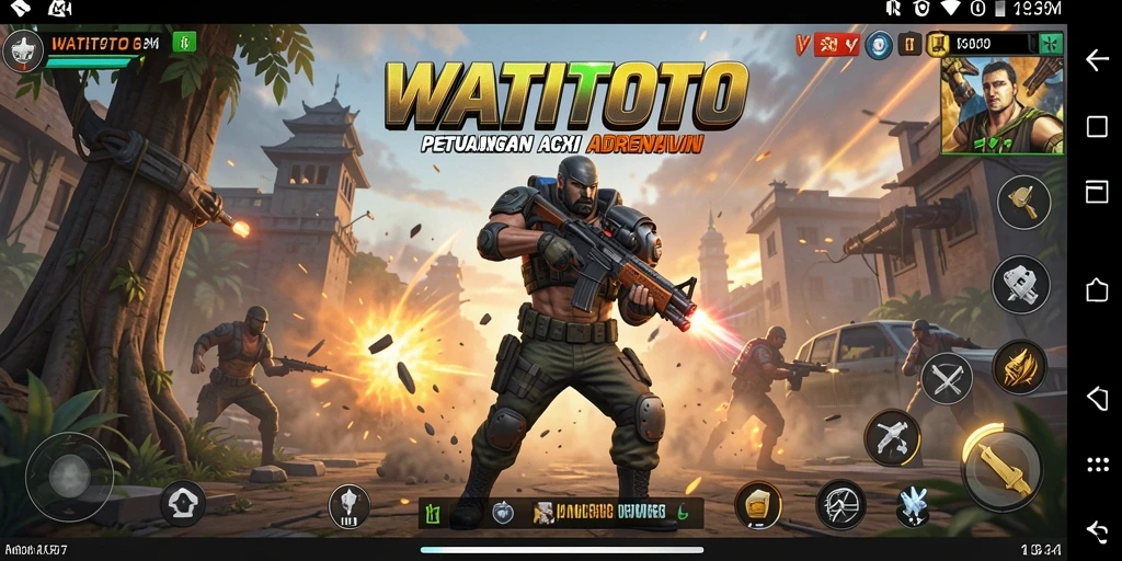 Screenshot gameplay WATITOTO yang menunjukkan aksi seru dan menantang.