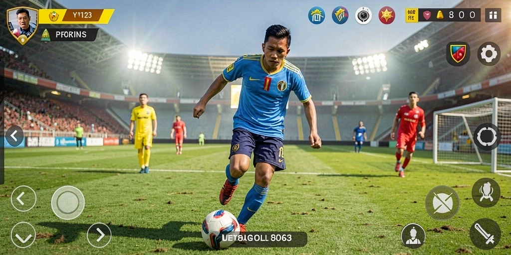 Tampilan gameplay seru di YY123 dengan suasana olahraga yang menegangkan.